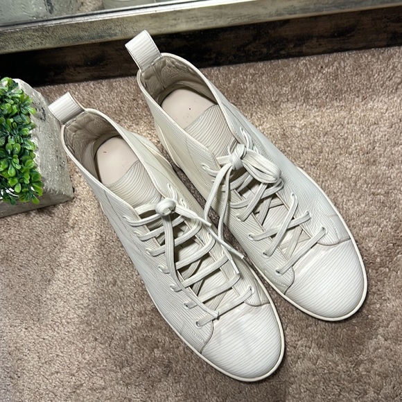 LOUIS VUITTON EPI MATCH UP SNEAKERS WHITE size 7 TV $1200 - Picture 2 of 8